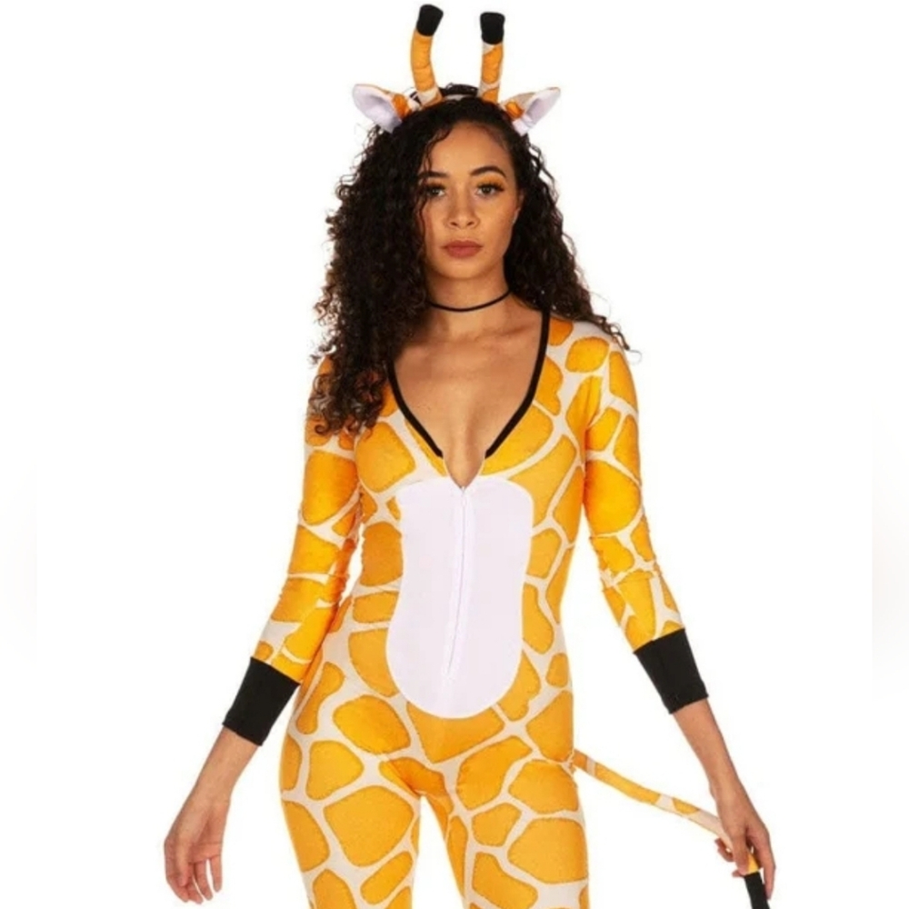 Women's Giraffe costume, Tipsy Elves size M